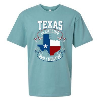 Texas Is Calling And I Must Go Sueded Cloud Jersey T-Shirt