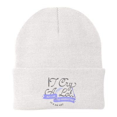 Ttpd I Cry A Lot But I Am So Productive Knit Cap Winter Beanie