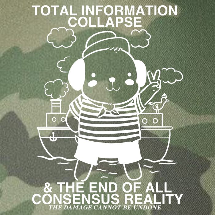 Total Information Collapse & The End Of All Consensus Reality Legacy Tie Dye Trucker Hat