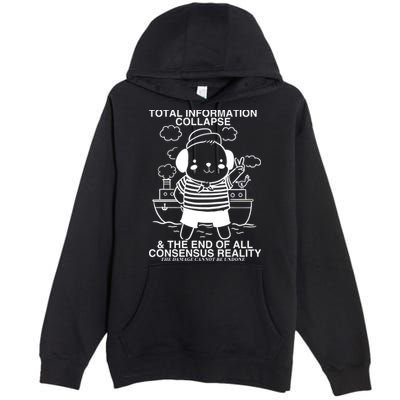 Total Information Collapse & The End Of All Consensus Reality Premium Pullover Hoodie
