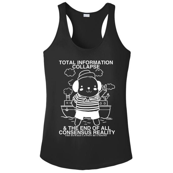 Total Information Collapse & The End Of All Consensus Reality Ladies PosiCharge Competitor Racerback Tank
