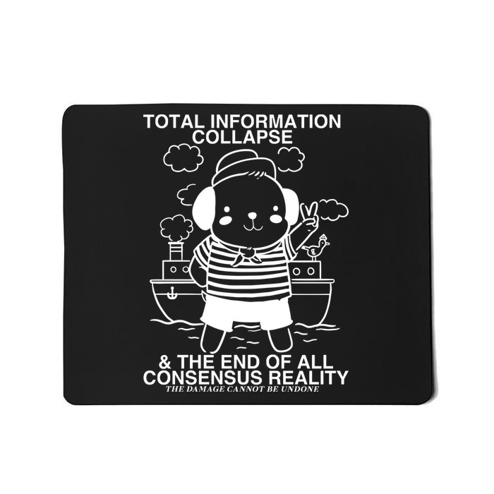 Total Information Collapse & The End Of All Consensus Reality Mousepad