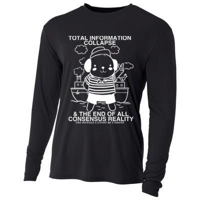 Total Information Collapse & The End Of All Consensus Reality Cooling Performance Long Sleeve Crew