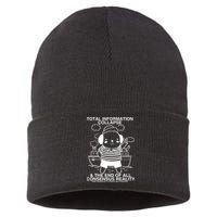 Total Information Collapse & The End Of All Consensus Reality Sustainable Knit Beanie
