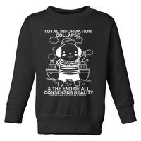 Total Information Collapse & The End Of All Consensus Reality Toddler Sweatshirt