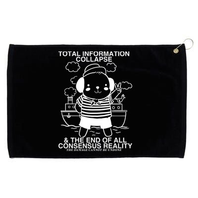 Total Information Collapse & The End Of All Consensus Reality Grommeted Golf Towel