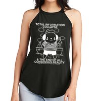 Total Information Collapse & The End Of All Consensus Reality Women's Perfect Tri Rocker Tank