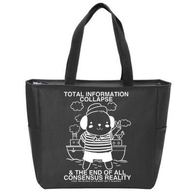 Total Information Collapse & The End Of All Consensus Reality Zip Tote Bag