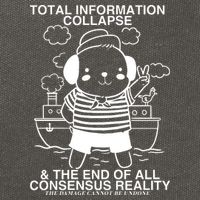 Total Information Collapse & The End Of All Consensus Reality Cotton Canvas Backpack