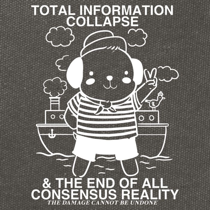 Total Information Collapse & The End Of All Consensus Reality Cotton Canvas Backpack
