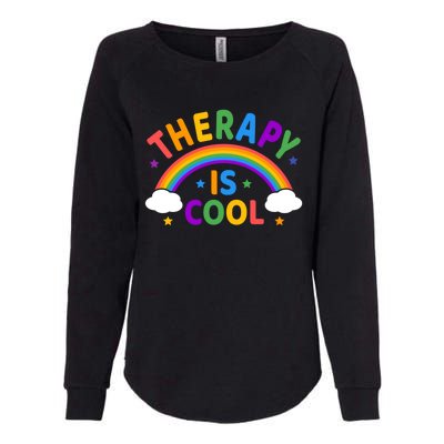 Therapy Is Cool ! End The Stigma Tal Health Awareness Gift Womens California Wash Sweatshirt