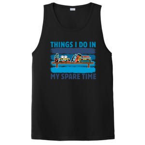 Things I Do In My Spare Time Retro Bookish Reading Books Gift PosiCharge Competitor Tank