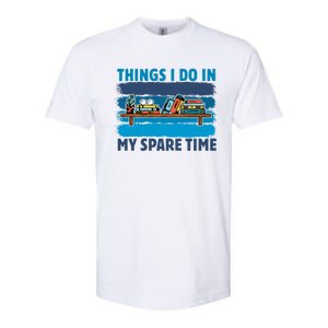 Things I Do In My Spare Time Retro Bookish Reading Books Gift Softstyle CVC T-Shirt