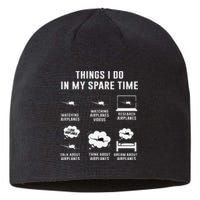 Things I Do In My Spare Time Airplane Gift Sustainable Beanie