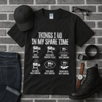 Things I Do In My Spare Time Meat Smoker Smoking Tall T-Shirt
