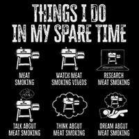 Things I Do In My Spare Time Meat Smoker Smoking Youth Performance Sprint T-Shirt