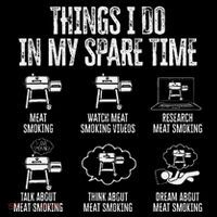 Things I Do In My Spare Time Meat Smoker Smoking Womens T-Shirt