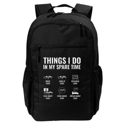 Things I Do In My Spare Time Funny Car Guy Car Enthusiast Backpack