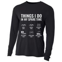 Things I Do In My Spare Time Funny Car Guy Car Enthusiast Cooling Performance Long Sleeve Crew