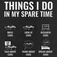 Things I Do In My Spare Time Funny Car Guy Car Enthusiast 25L Jumbo Tote