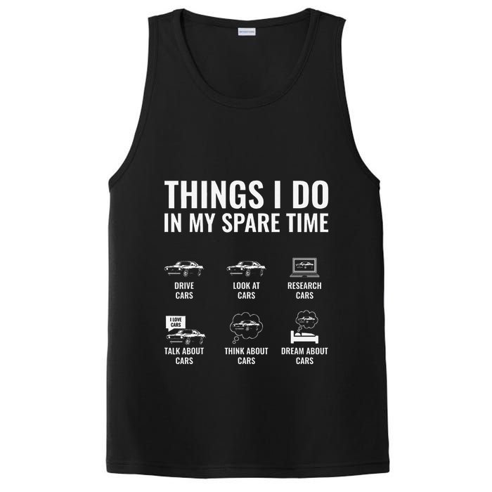 Things I Do In My Spare Time Funny Car Guy Car Enthusiast PosiCharge Competitor Tank