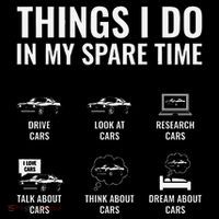 Things I Do In My Spare Time Funny Car Guy Car Enthusiast Zip Tote Bag