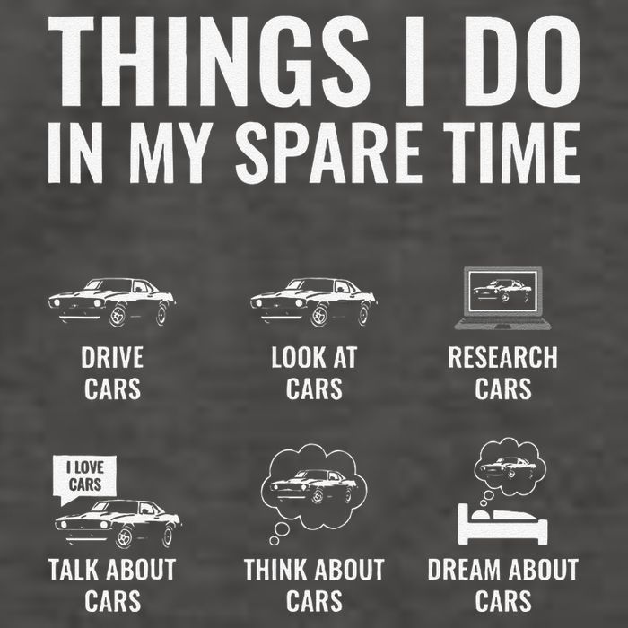 Things I Do In My Spare Time Funny Car Guy Car Enthusiast Vector Backpack