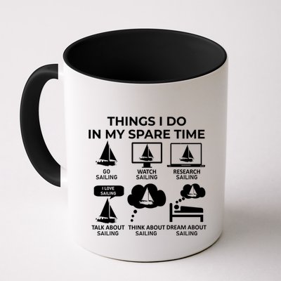 Things I Do In My Spare Time Sailing Mug