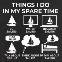 Things I Do In My Spare Time Sailing Trucker Hat