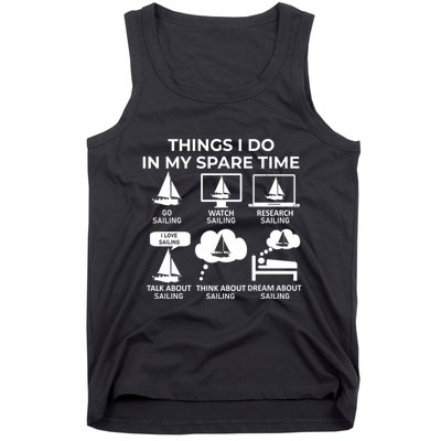 Things I Do In My Spare Time Sailing Tank Top