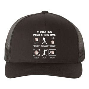 Things I Do In My Spare Time Baseball Yupoong Adult 5-Panel Trucker Hat