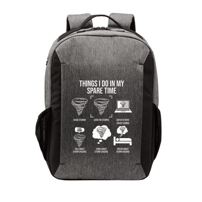 Things I Do In My Spare Time Tornado Storm Chaser Vector Backpack
