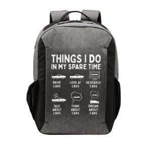 Things I Do in My Spare Time Car Enthusiast Funny Car Guy Vector Backpack