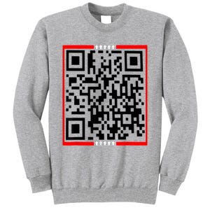 Trump Is Dancing Trump Is Your President Qr Trump Tall Sweatshirt