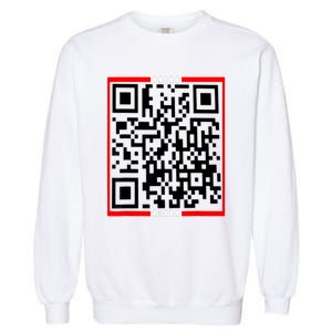 Trump Is Dancing Trump Is Your President Qr Trump Garment-Dyed Sweatshirt