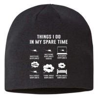 Things I do in my spare time Airplane Gift  Sustainable Beanie