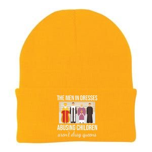 The In Dresses Abusing Children Arent Drag Queens Knit Cap Winter Beanie