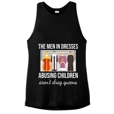 The In Dresses Abusing Children Arent Drag Queens Ladies PosiCharge Tri-Blend Wicking Tank