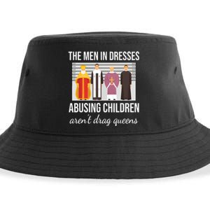 The In Dresses Abusing Children Arent Drag Queens Sustainable Bucket Hat