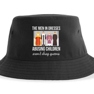 The In Dresses Abusing Children Arent Drag Queens Sustainable Bucket Hat