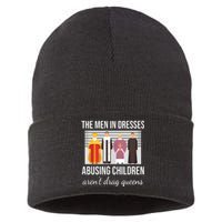 The In Dresses Abusing Children Arent Drag Queens Sustainable Knit Beanie