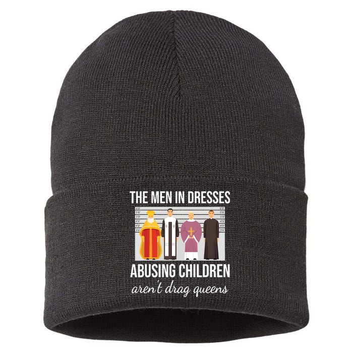 The In Dresses Abusing Children Arent Drag Queens Sustainable Knit Beanie