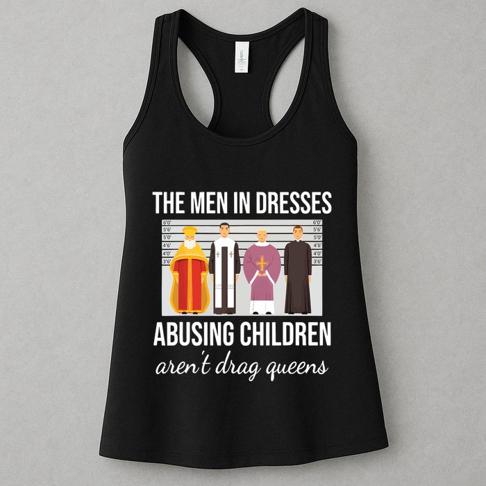 The In Dresses Abusing Children Arent Drag Queens Womens Tank Top