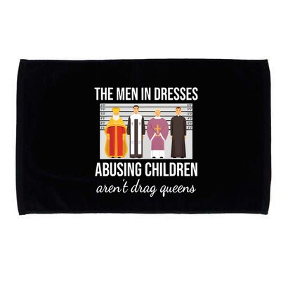 The In Dresses Abusing Children Arent Drag Queens Microfiber Hand Towel