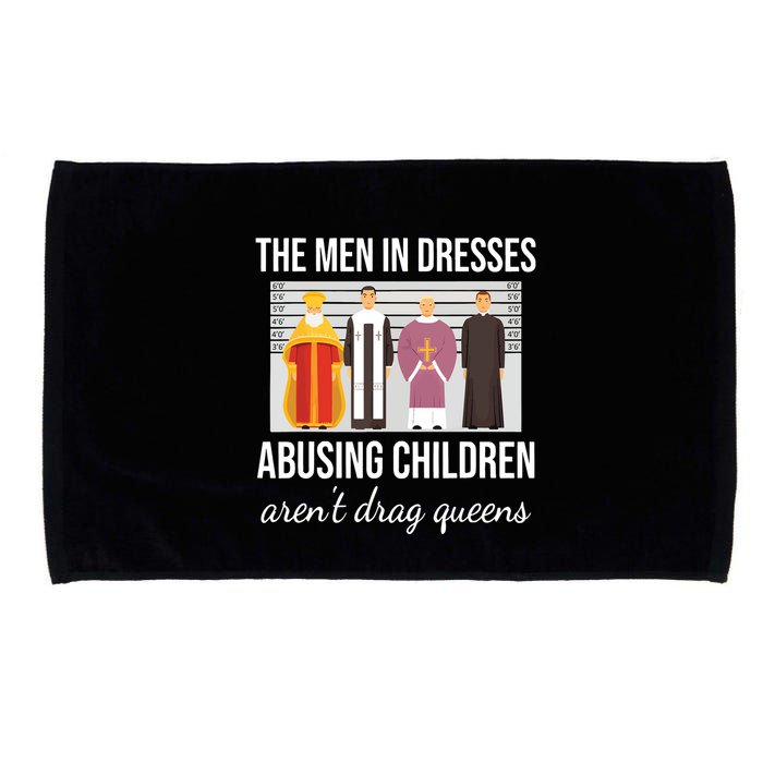 The In Dresses Abusing Children Arent Drag Queens Microfiber Hand Towel