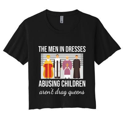 The In Dresses Abusing Children Arent Drag Queens Crop Top