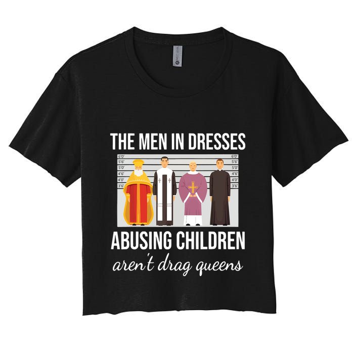 The In Dresses Abusing Children Arent Drag Queens Crop Top