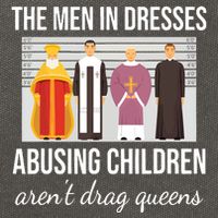 The In Dresses Abusing Children Arent Drag Queens Cotton Canvas Backpack