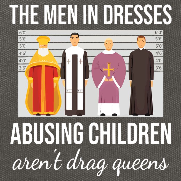 The In Dresses Abusing Children Arent Drag Queens Cotton Canvas Backpack
