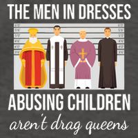 The In Dresses Abusing Children Arent Drag Queens Vector Backpack